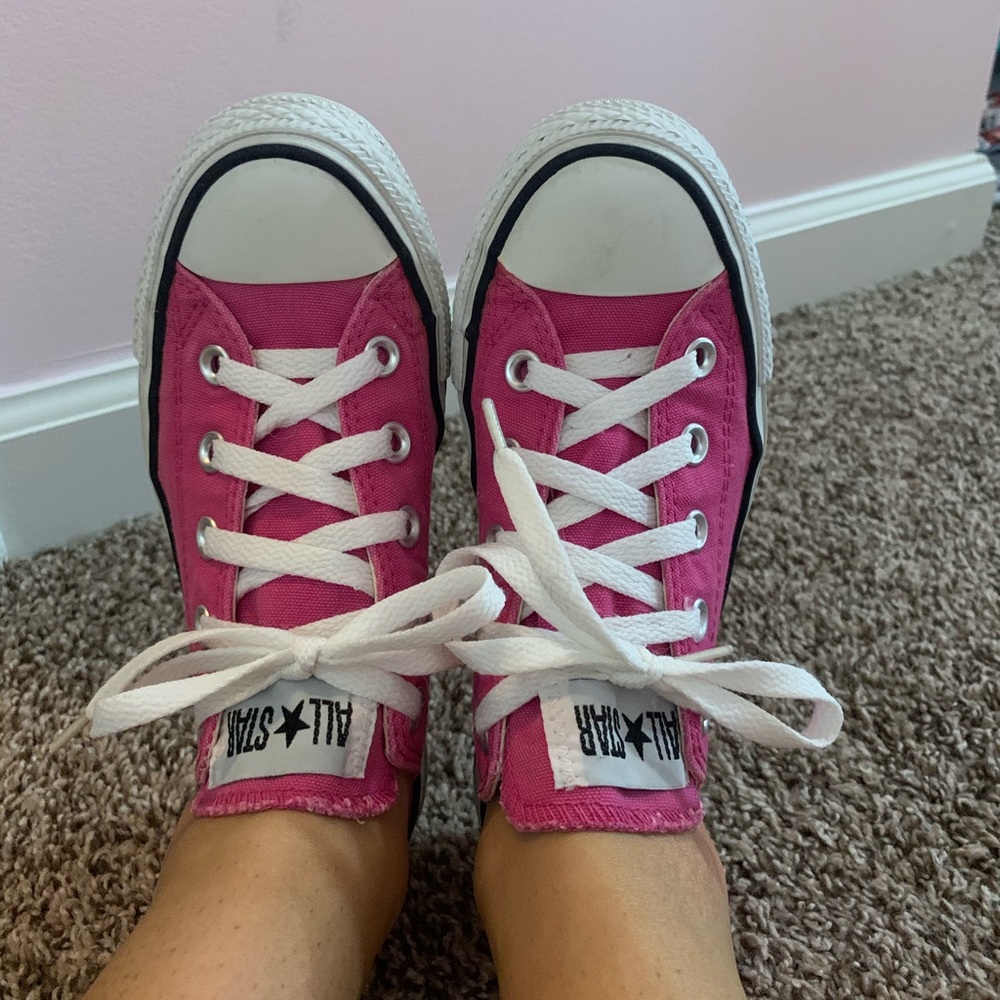 Pink Low Top Converse
